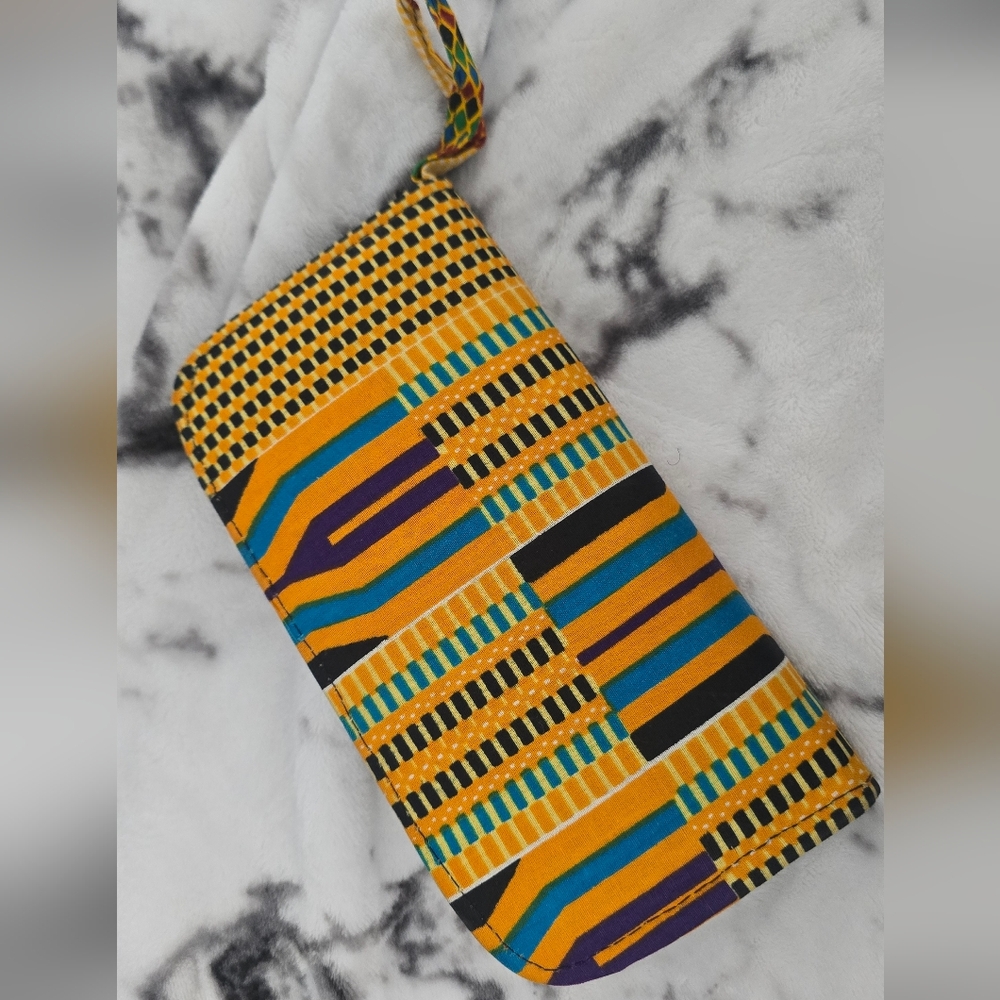 African Batik Print Clutch